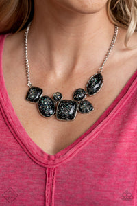 black,short necklace,So Jelly Black Necklace